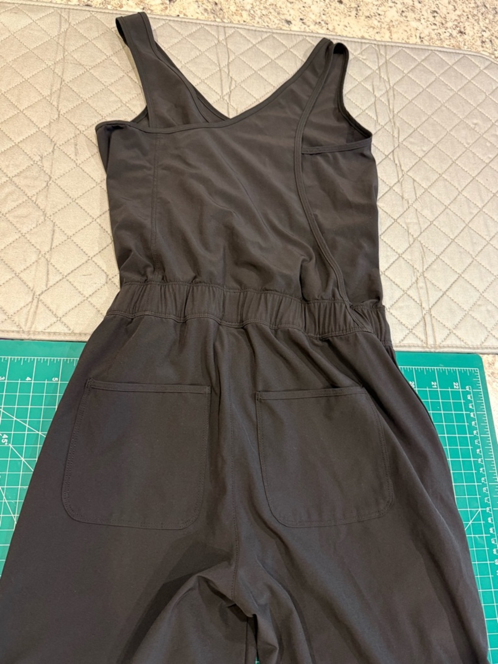Patagonia Fleetwith Jumpsuit XS Cinch Waist Athleisure Dark Grey - Picture 6 of 14